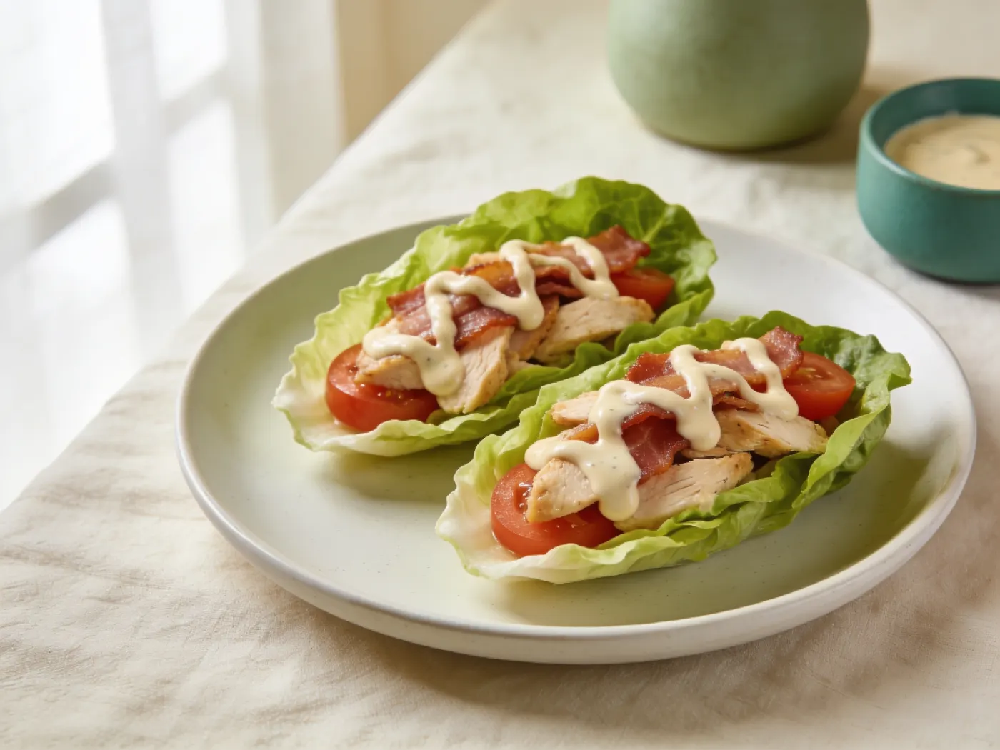Kyllinge-BLT i salatwraps