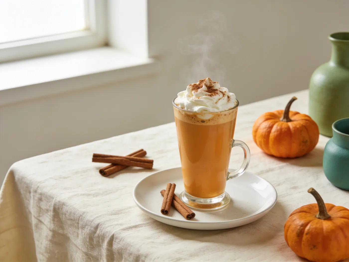 Efterårslatte med græskar og kanel