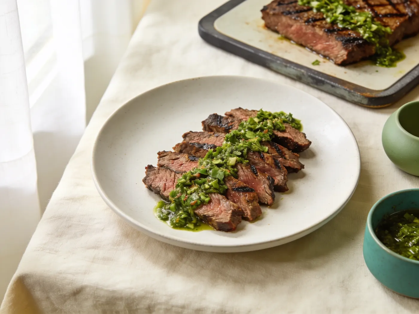 Flankesteak med chimichurri