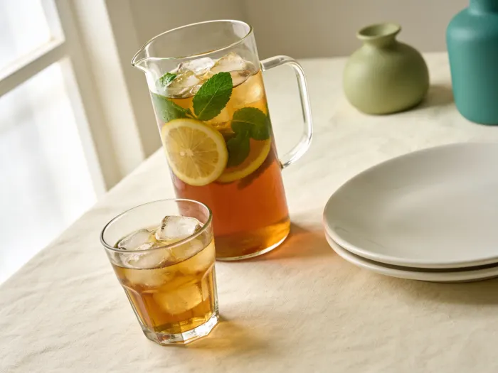 Iste med citron og mynte