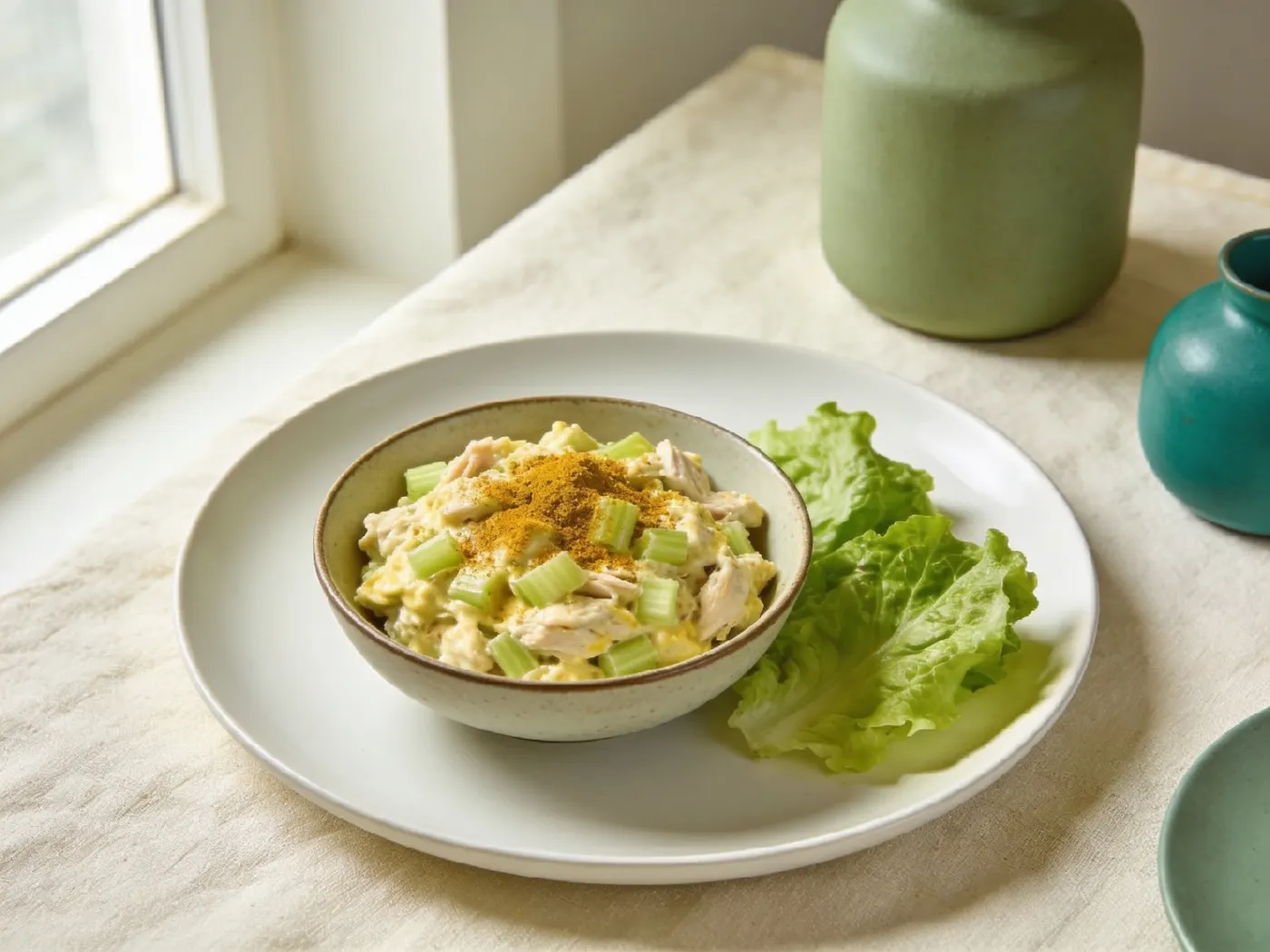 Kyllingesalat med karry