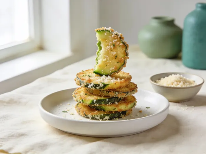 Ovnbagte squashchips med parmesan